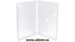 DVD Case pre 1 disc, 14 mm, frosted/transparent